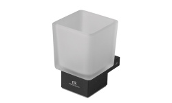 NOKEN URBAN C Стакан настенный, стекло/черный мини 1