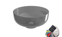 ANTL Раковина круглая из материала Cristalmood, на столешницу, с ДК, Ø48x20,5 см. Спецзаказ! мини 1