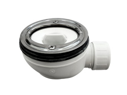 NOKEN Сифон для душевого поддона D110хH80 мм, 0,6 л/с ЕN274, хром