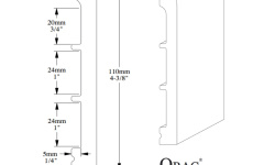 ORAC FLEX ПЛИНТУС 13х110х2000 мини 3 4