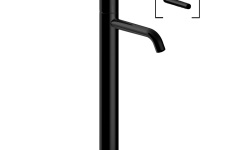 FANTINI NOSTROMO SMALL Смеситель для раковины на 1 отверстие, высокий излив, Черный матовый мини 1