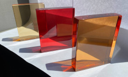 KNIEF Табурет отдельностоящий из Solid Surface, 40 Rubin мини 3 6