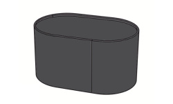 CIELO Kyros Модуль под раковину 60x38x34 h см, BA-Basalto мини 1