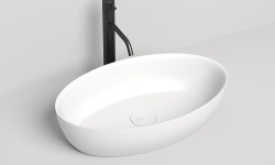 Salini ALDA 01 Раковина накладная 580х350х150 мм, без перелива, БЕЗ ДК, S-Sense - белый глянец мини 1