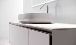 BRENTA Manhattan MH41 Тумба подвесная с 2-мя выдвижными ящиками, 100х49,6хН50 см, MZZ Матовый лак мини 3 4