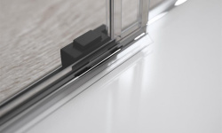 RADAWAY Idea Black DWD 180 Дверь в нишу раздвижная 1785-1815xH2005 мм, черный/прозрачный мини 3 3