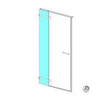 RADAWAY Euphoria DWJ front wall 343 L Неподвижный сегмент, хром/прозрачное