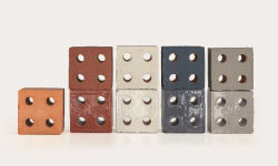 MUTINA BLOC RED GLOSSY 13х13 мини 3 4