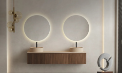 Salini OMBRA Зеркало Ø70 см с подсветкой LED 4000К, обогрев-антизапотевание, выключатель мини 3 3