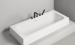 Salini ORLANDA AXIS KIT 180 Ванна встраиваемая 1804х800х600 мм, S-Sense, белый глянцевый мини 3 6