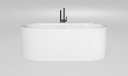 Salini PERLA Ванна свободностоящая 1700х800x605 мм, S-Stone- белый матовый мини 1