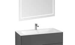 VB FINION Комплект мебели с раковиной, White Matt Lacquer/AnthraciteMatt Lacque/альп. белый мини 1