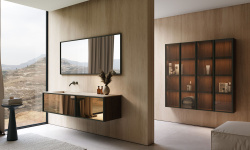 BRENTA CLEO CL02 Тумба под раковину слева, 140х56хH40 см, подсветка дна, Wxx/Zxx мини 3 7