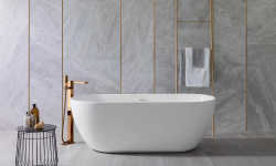 NOKEN LOUNGE Ванна акриловая свободностоящая без гидромассажа, 170х80х60H см, белый блестящий мини 3 6