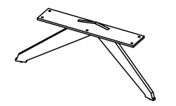 GAMADECOR PIE 0038 Декоративные ножки, 6х15х44 см, черный мини 1