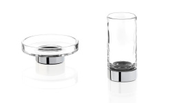 DW ROUND CENTURY STS Мыльница настольная, H4x11x11 см, Стекло/Хром мини 3 3