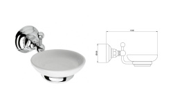 NICOLAZZI ACCESSORI BAGNO Комплект аксессуаров, белый/GOLD BRASS мини 3 2