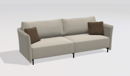 GAMADECOR STRIPES S2 2B Диван на ножках в комплекте 268x105 см, Спецзаказ!