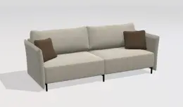 GAMADECOR STRIPES S2 2B Диван на ножках в комплекте 268x105 см, Спецзаказ!